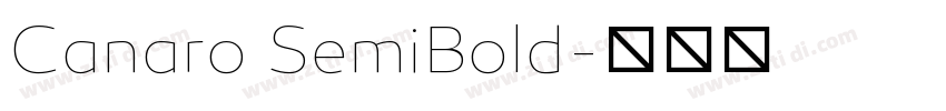 Canaro SemiBold字体转换